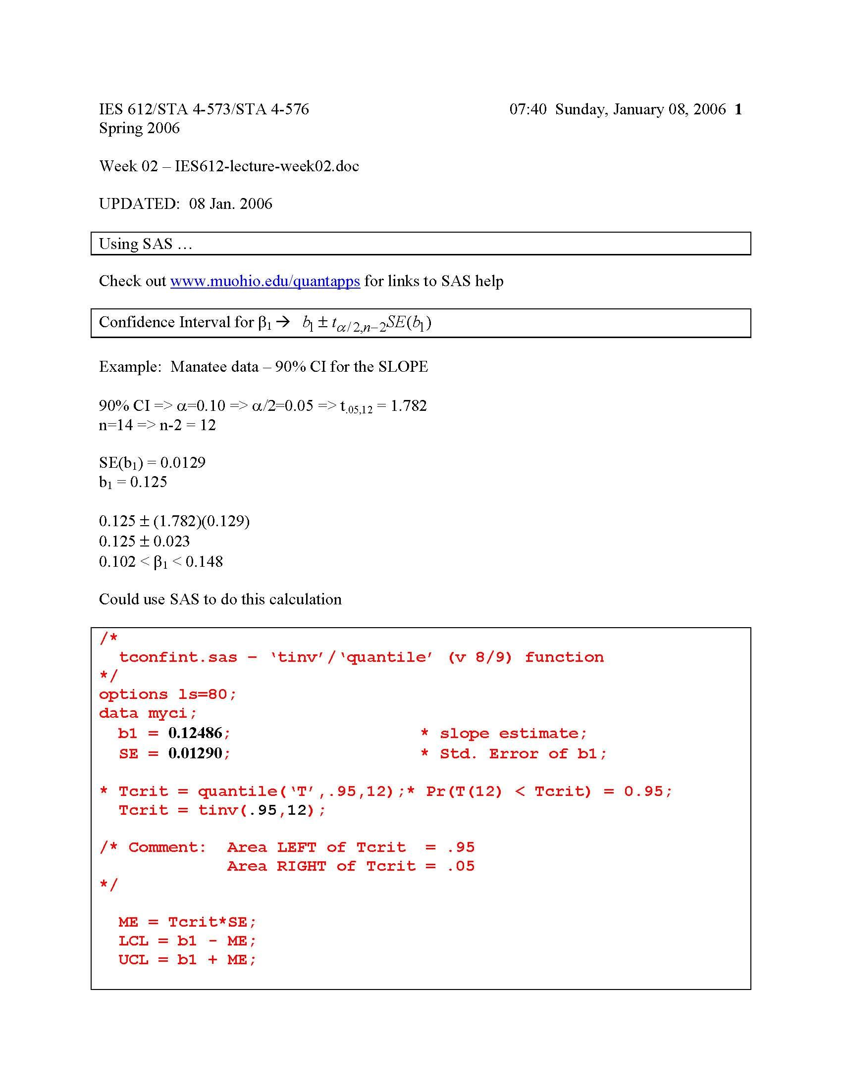 Environmental Analysis&Modelng