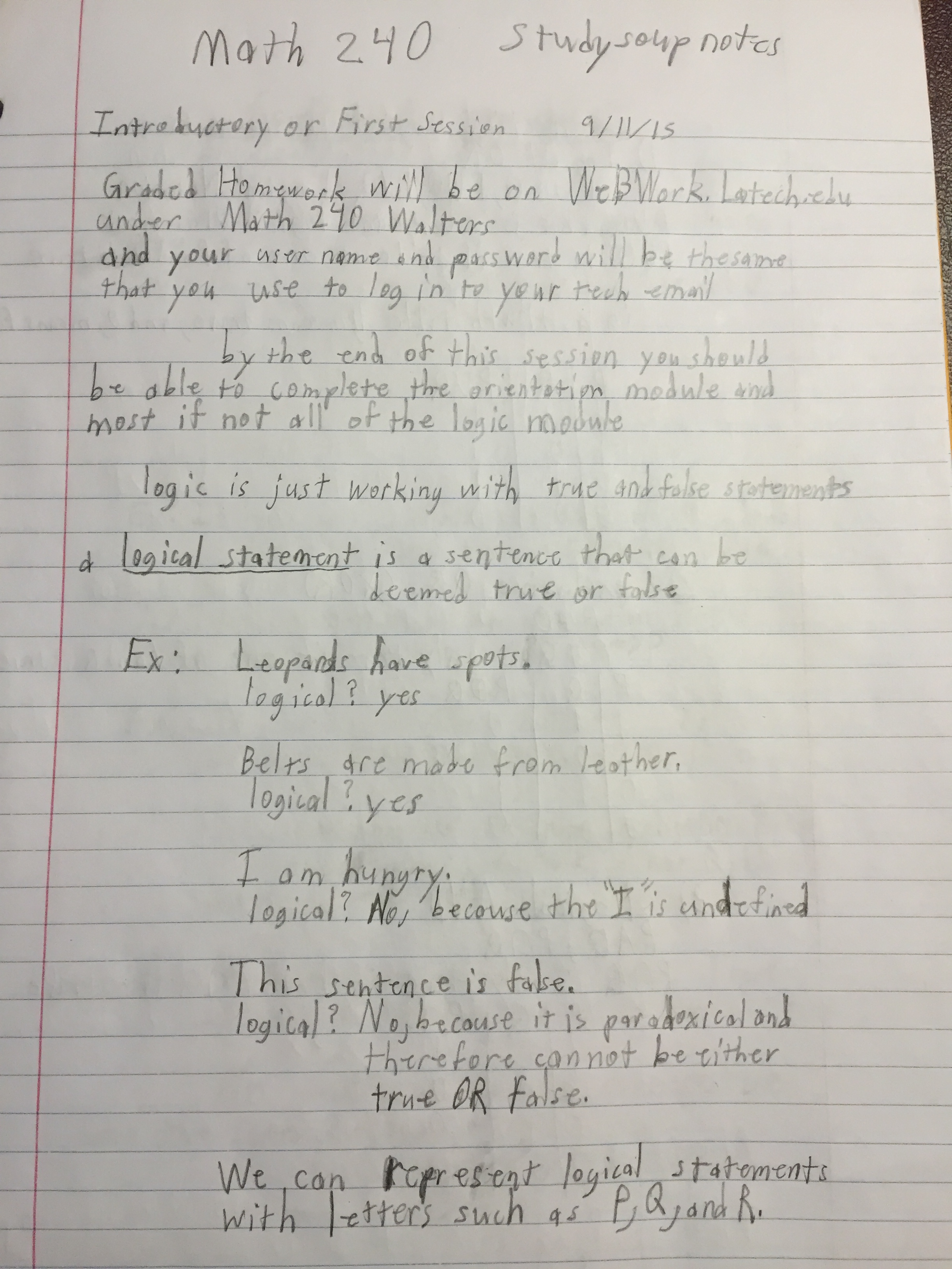 Notes from Logic to Domain to Functions