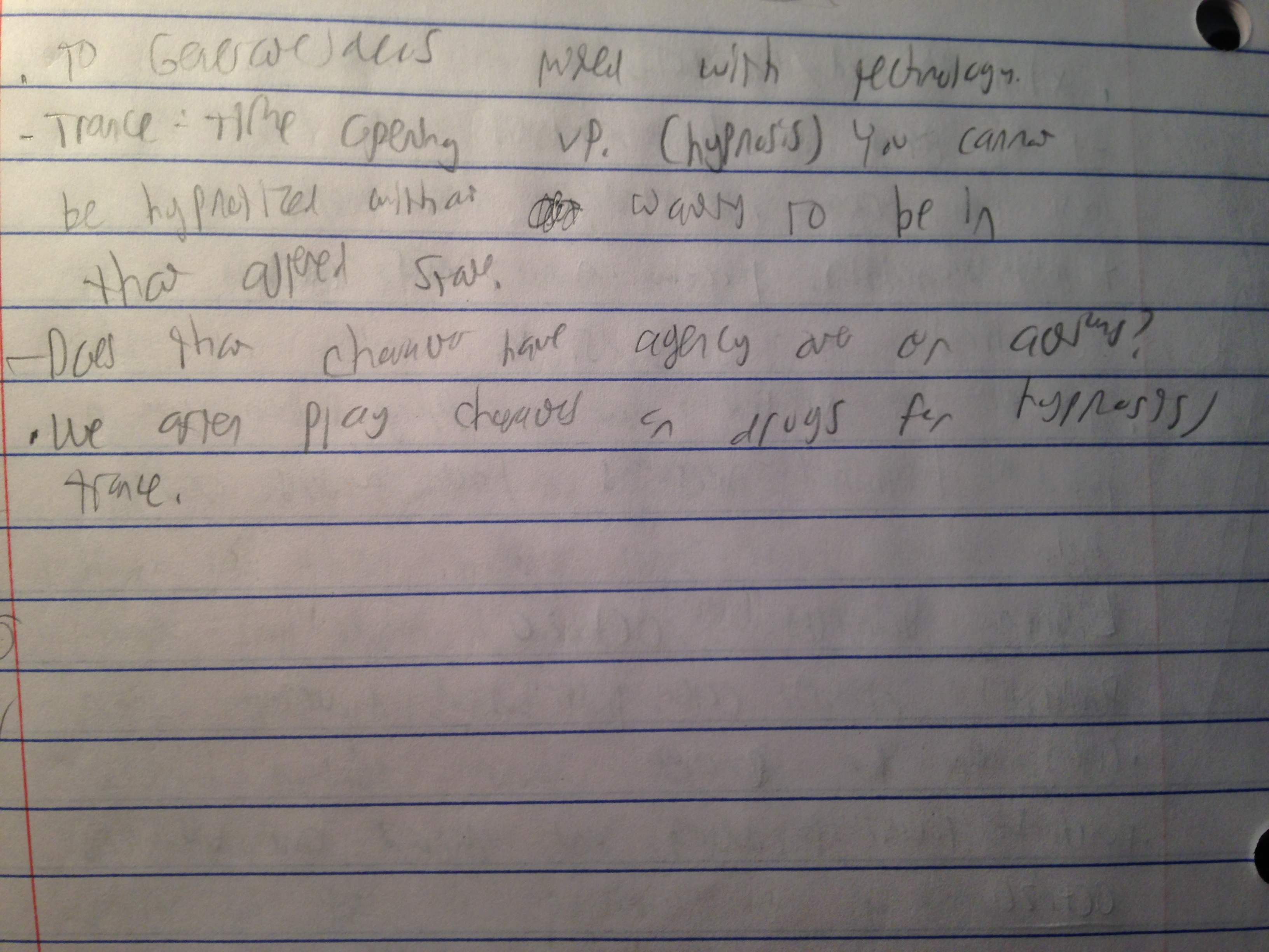 Lighting and Trances