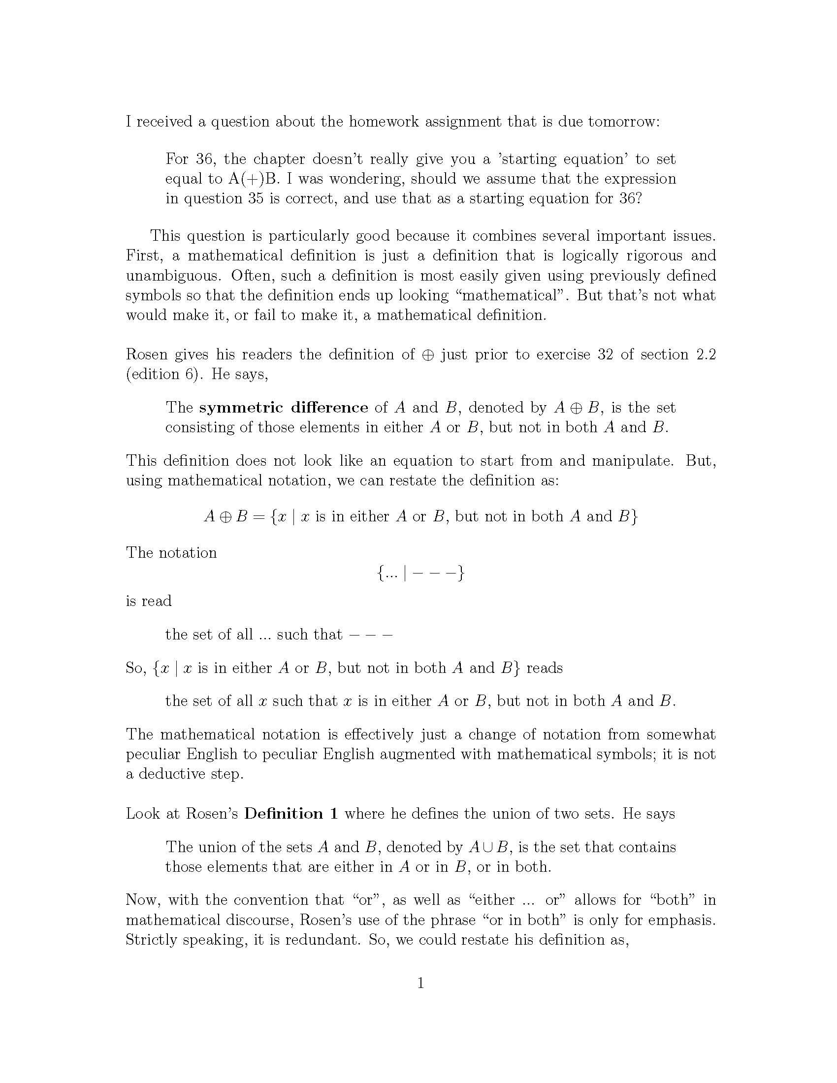 Introcution to Discrete Mathematics