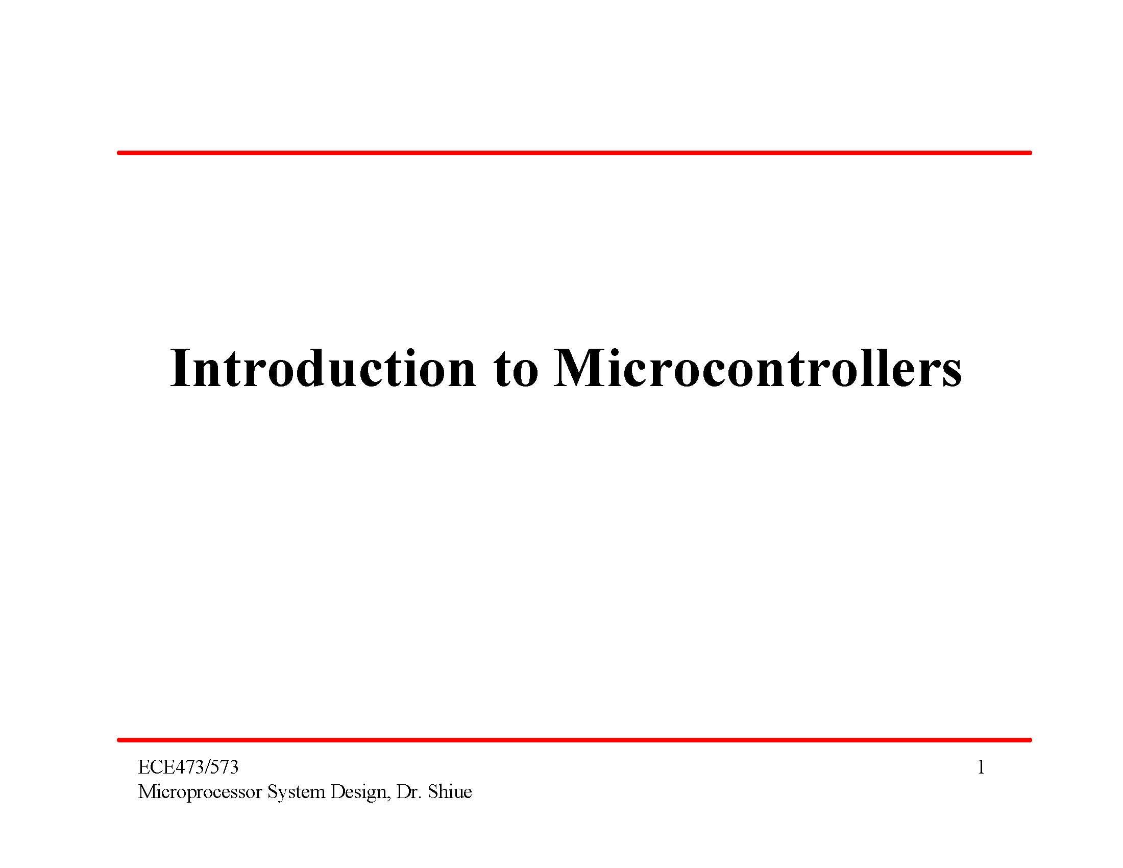 MICROPROCESSOR SYSTEM DESIGN