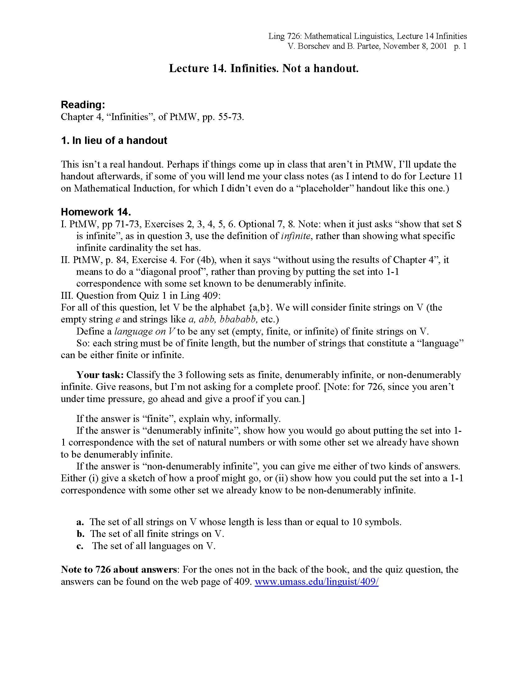 Intro Computational Linguistcs