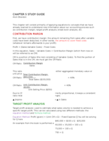 CHAPTER 5 STUDY GUIDE