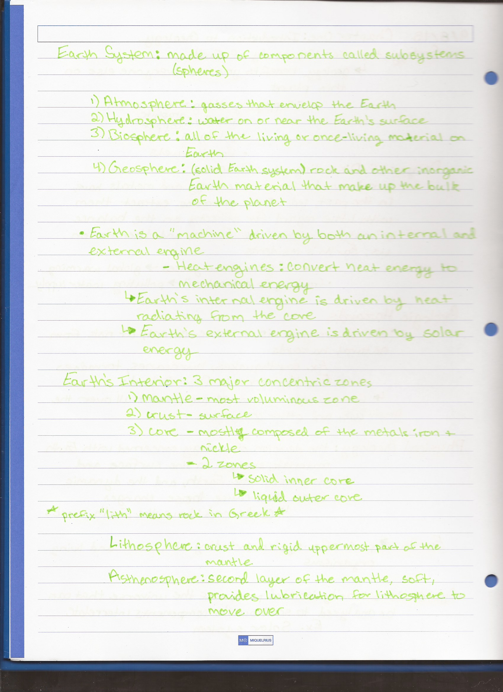 Chapter One Notes