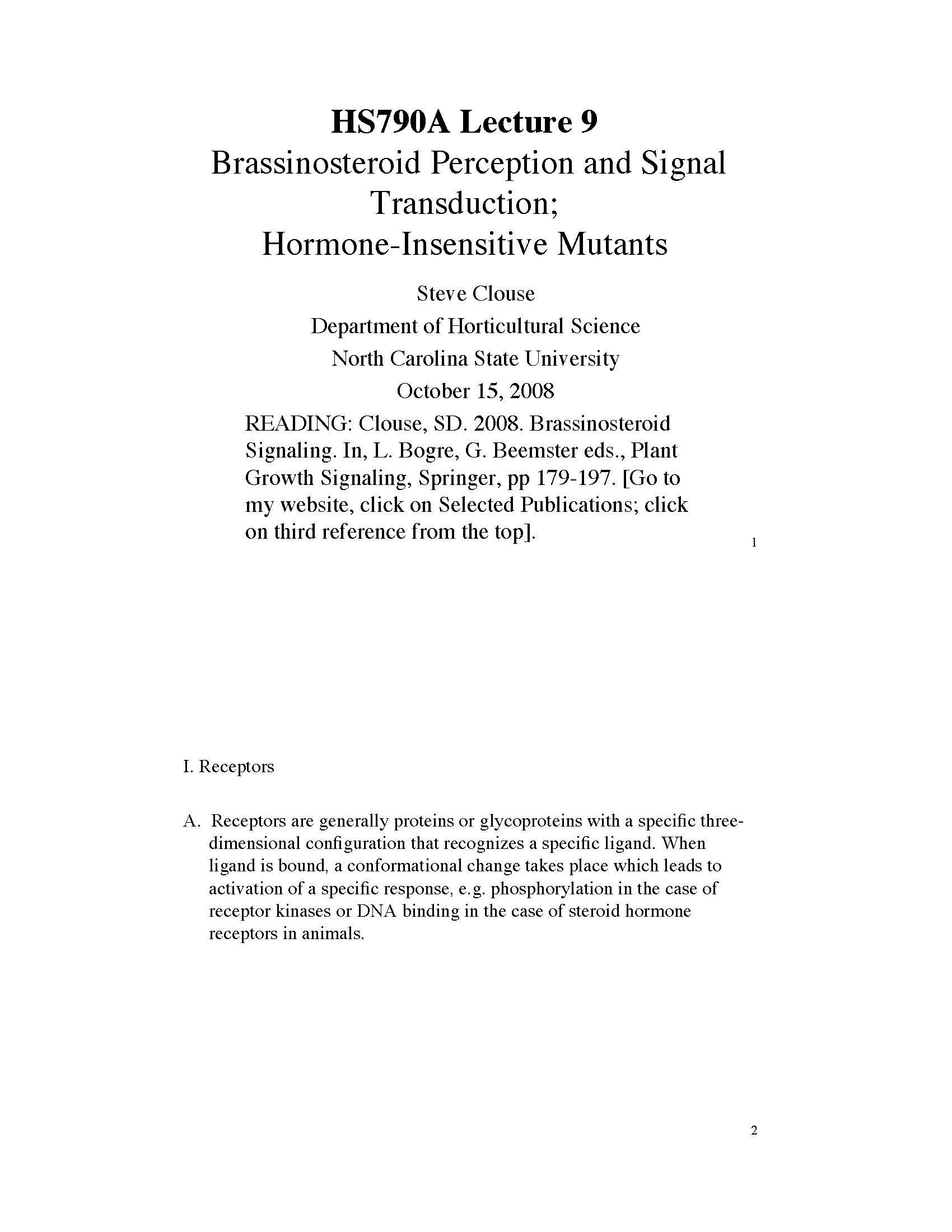 Biology of Plant Hormones