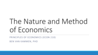 Nature and Method of Economics