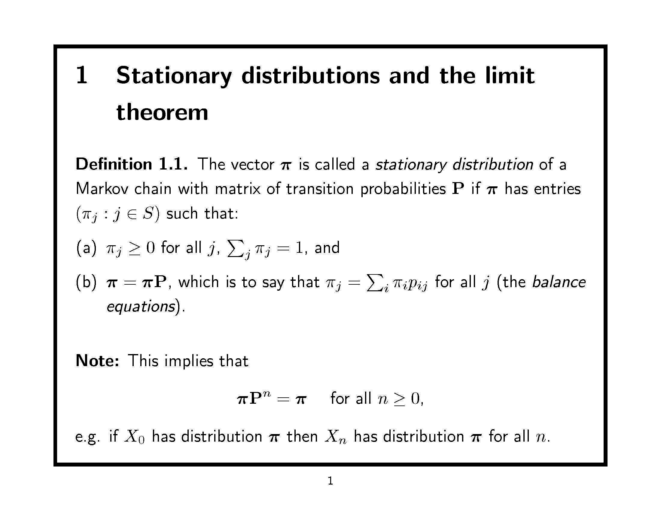 Stochastic Processes
