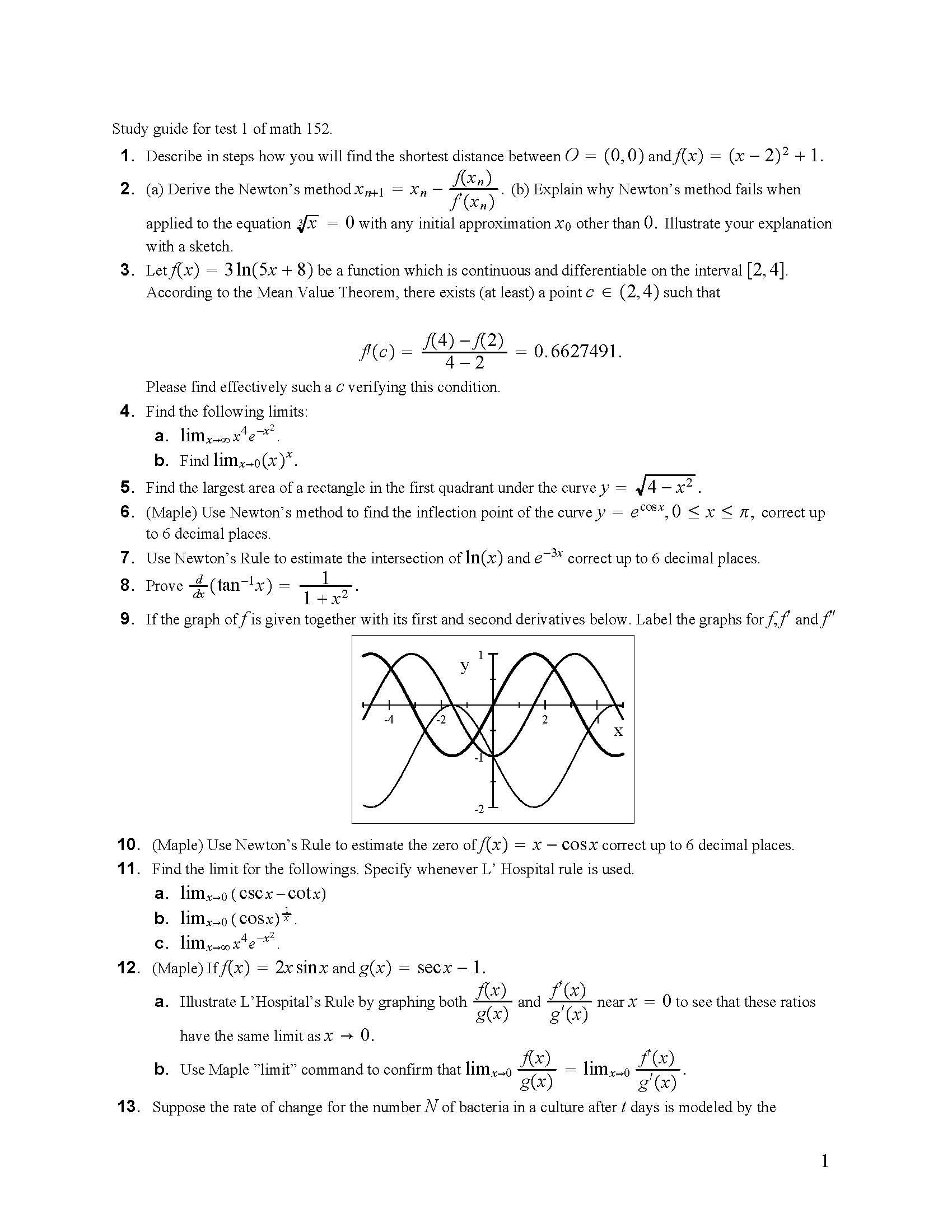 Calculus and Analytic Geometry II