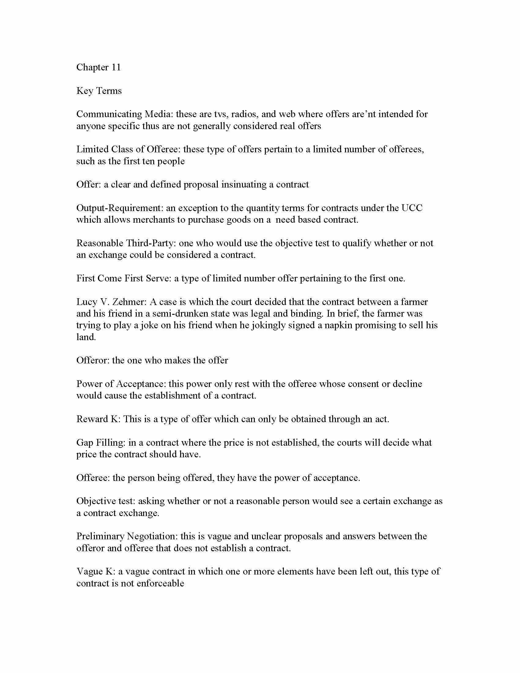 Legal Environment of Business I