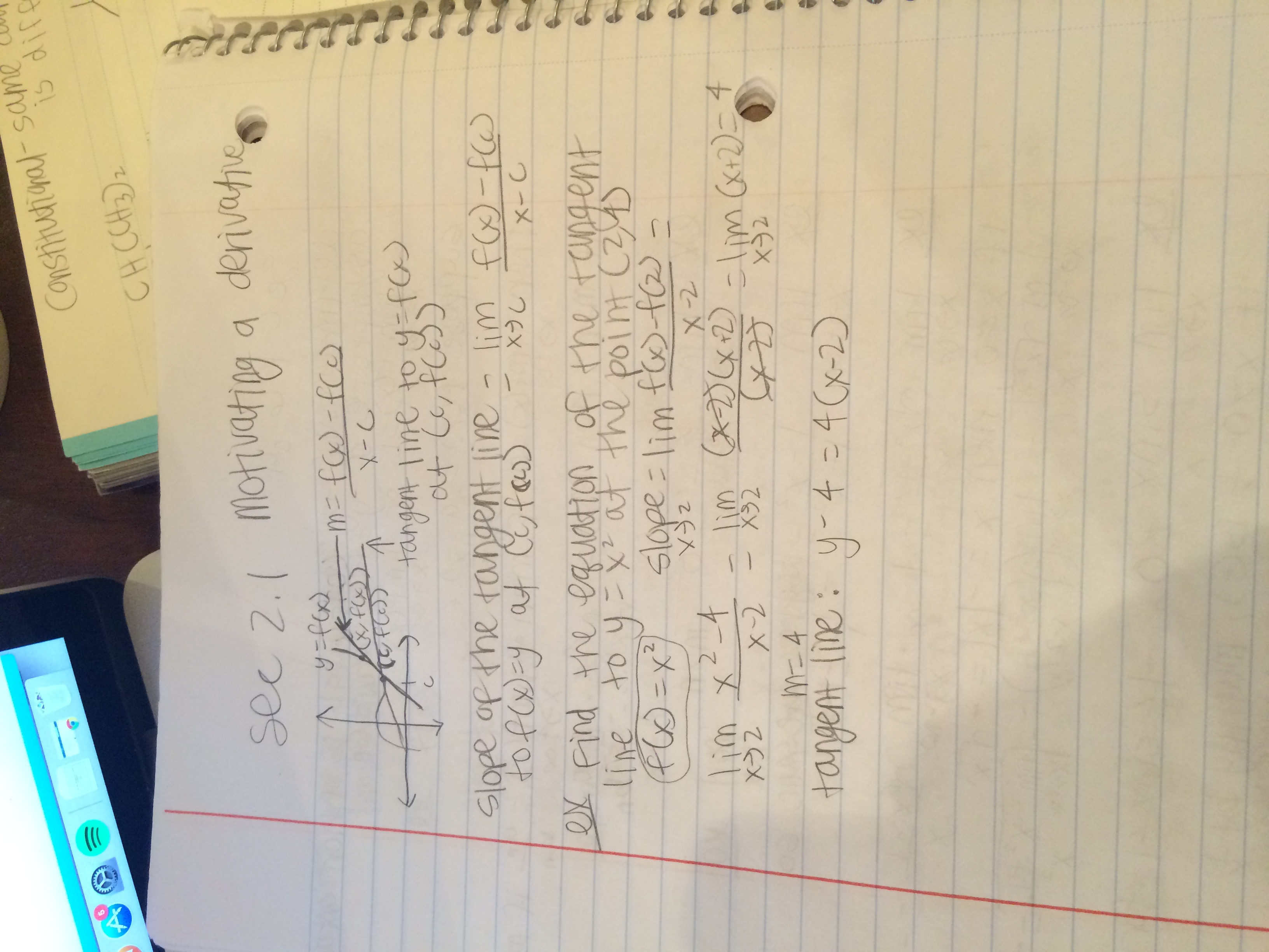 Math 125 Section 2.1-2.2 Notes