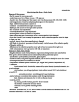 MicroLab Exam 1 Study Guide 