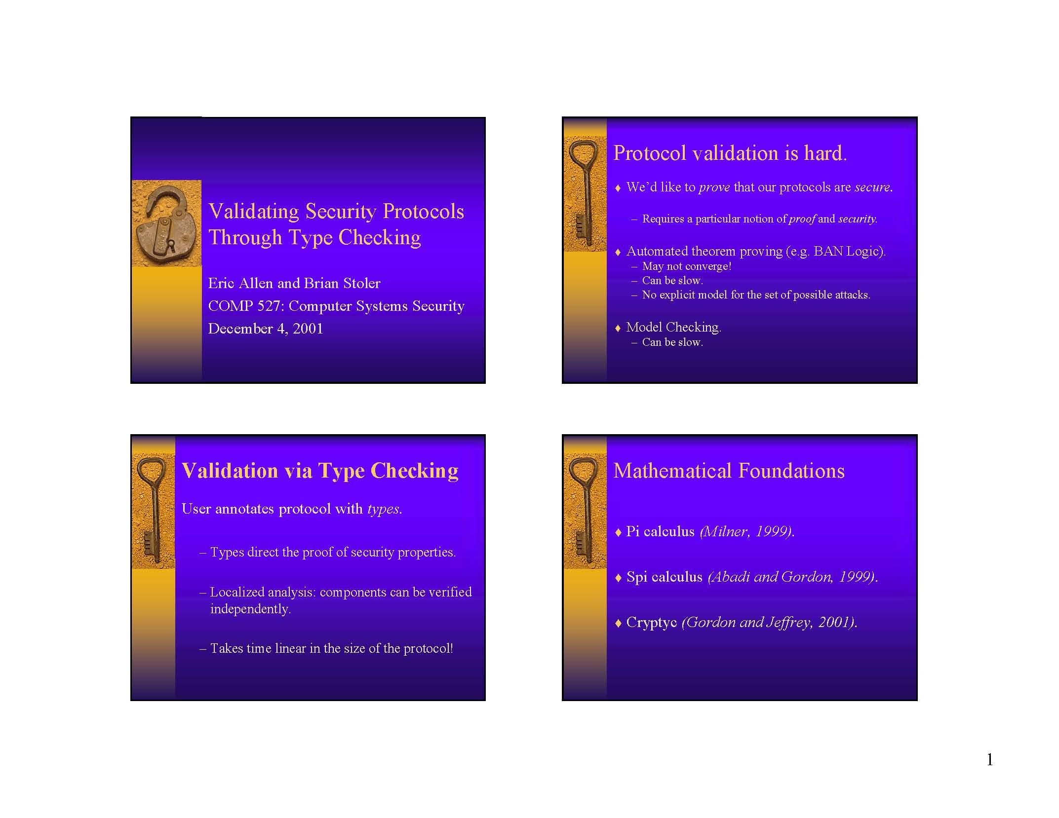 COMPUTER SYSTEMS SECURITY