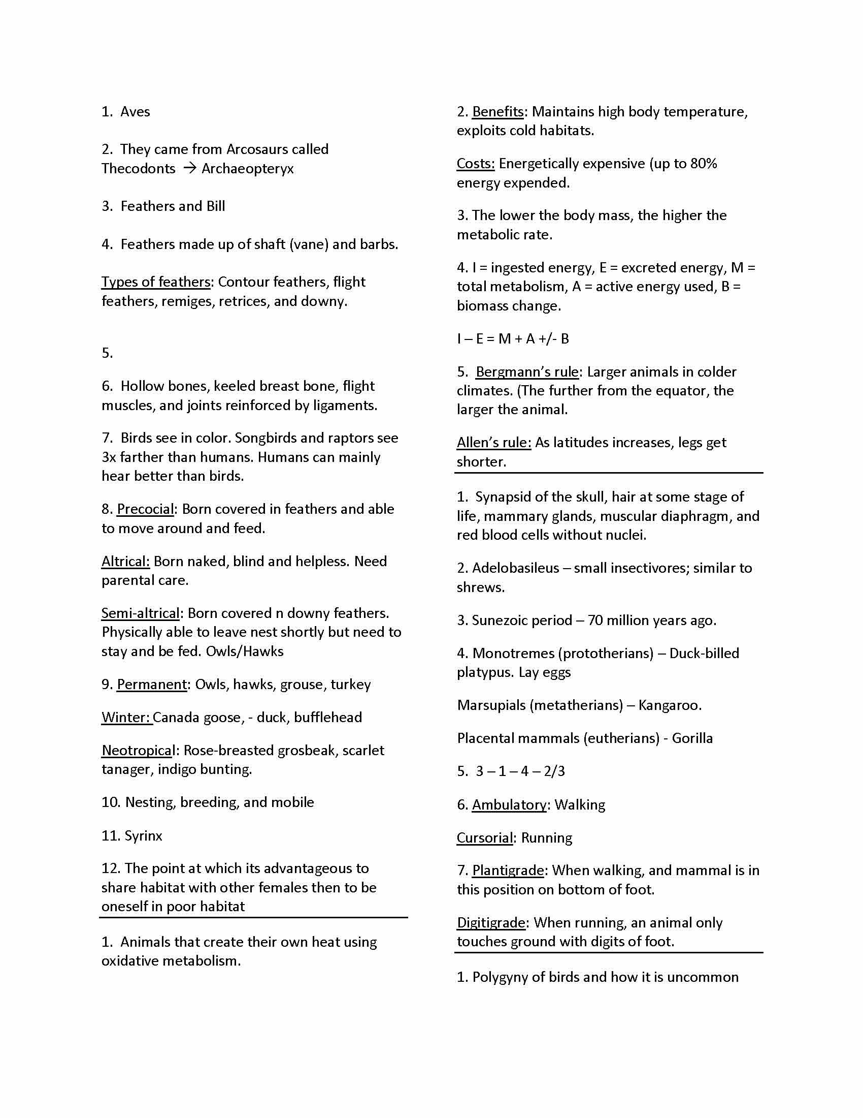 Vertebrate Natural History