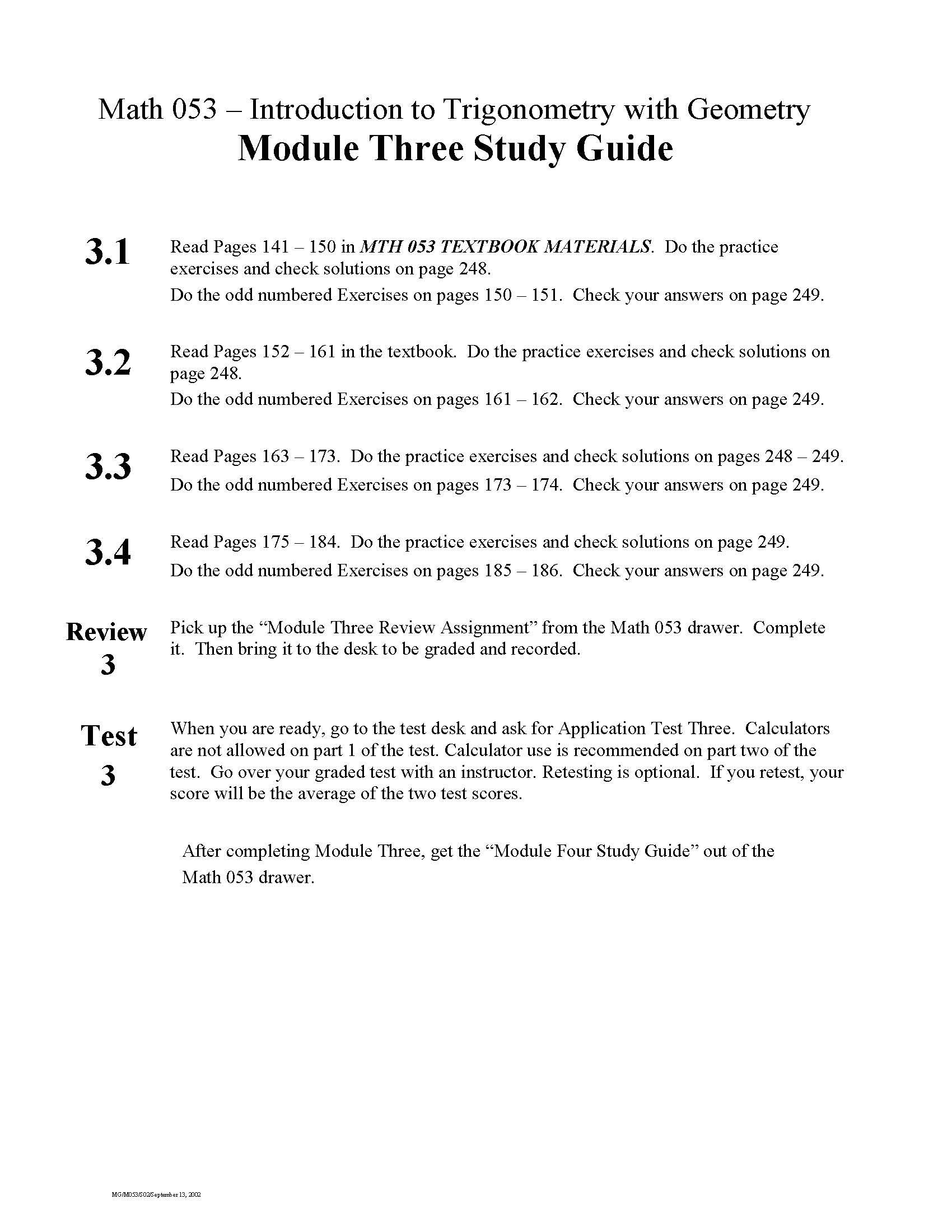 Intro to Trig & Geometry