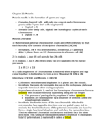 Chapter 12 Notes - Meiosis