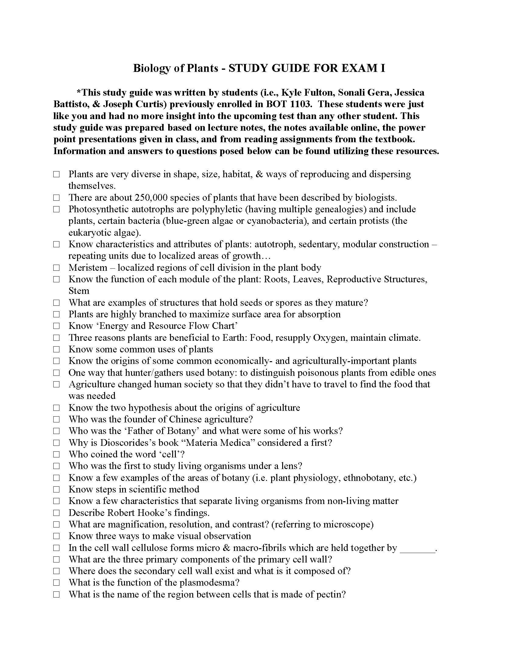 BIOLOGY OF PLANTS
