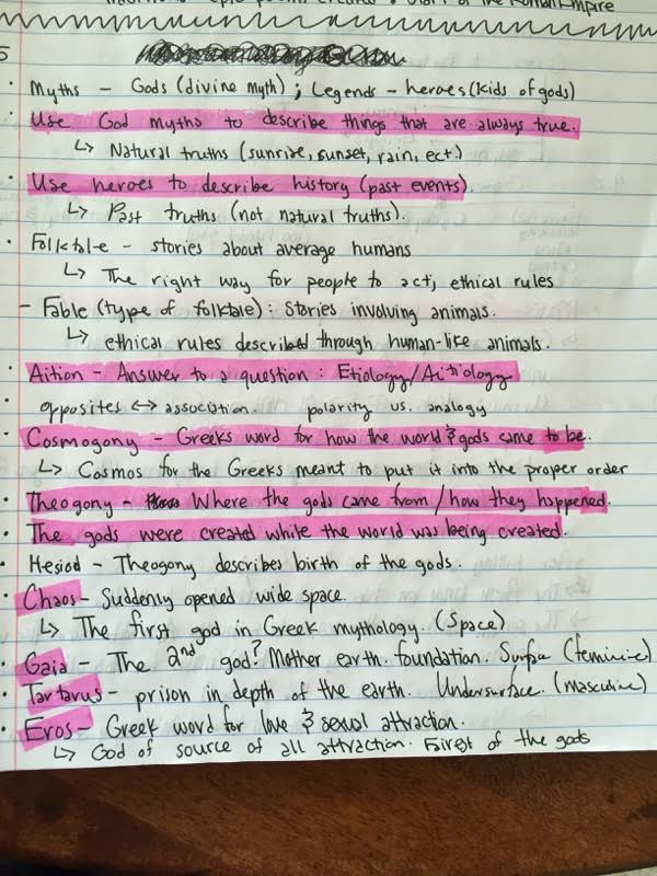 Notes taken before quiz #2