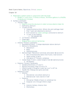 NUR 230 Week 5 Notes
