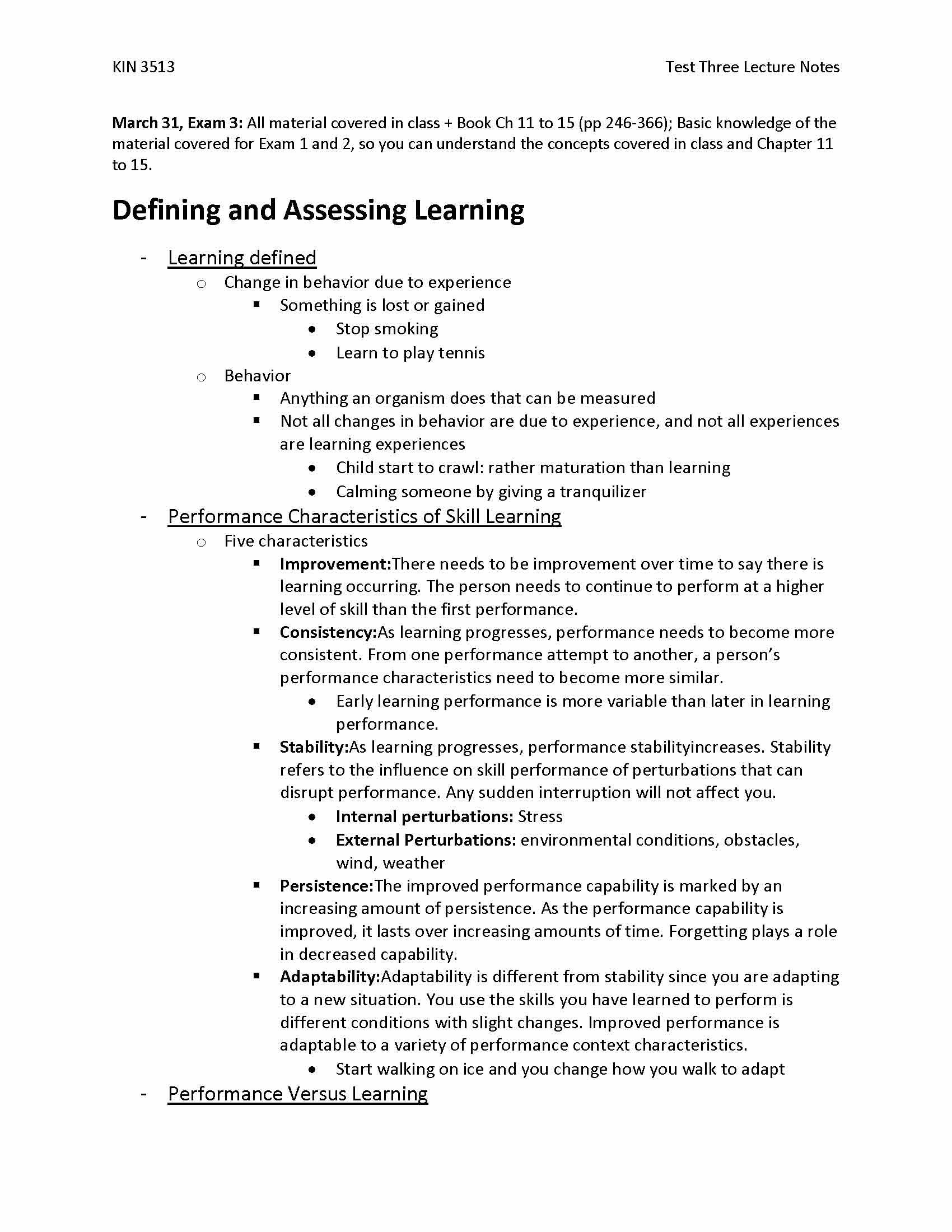 INTR MOTOR LEARNING