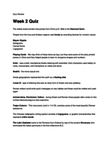 Test 1 Quiz Review