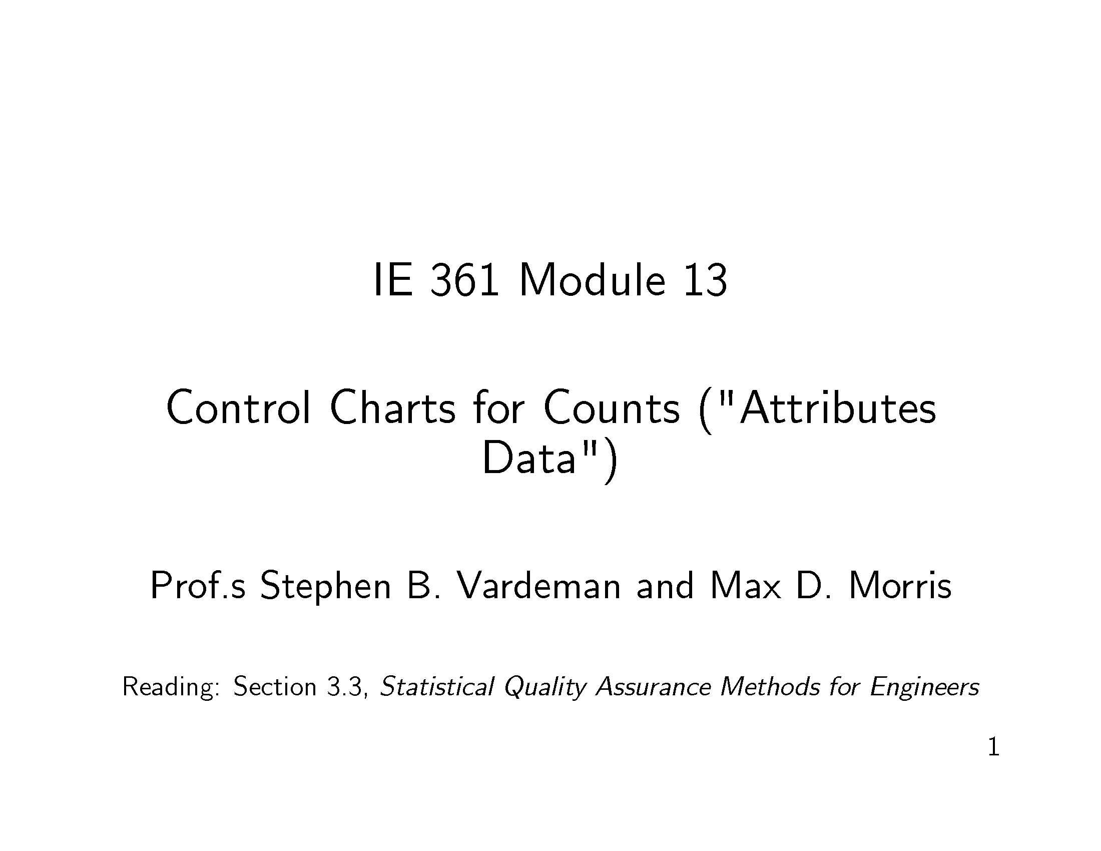 STAT QUALITY ASSURN
