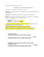 PHI 120 Classic Logic & It's Rabbit Holes Ch. 1 Part 1 