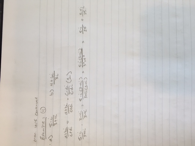 Math 1120 PreCal Algebra Week Notes