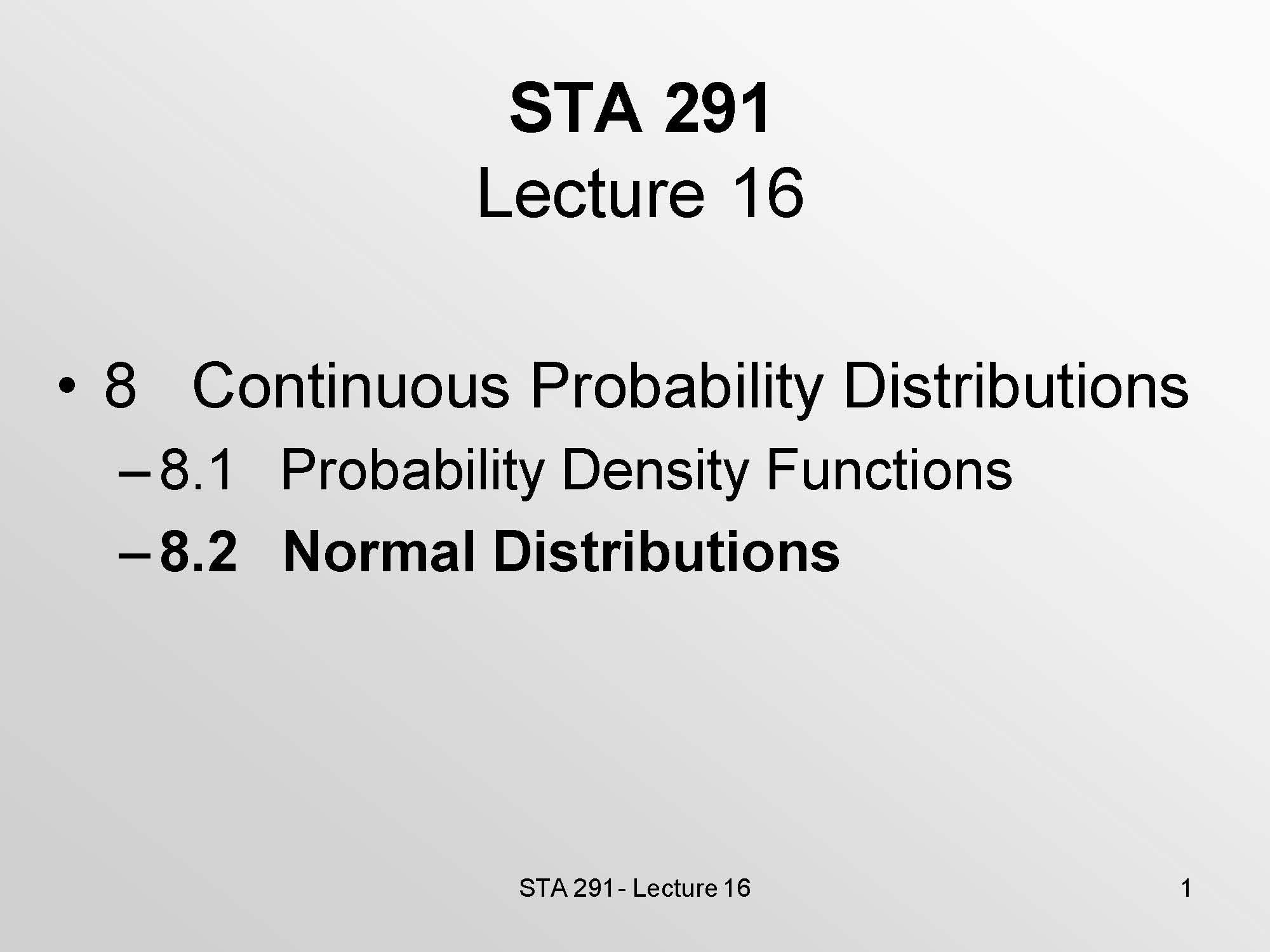 STATISTICAL METHOD