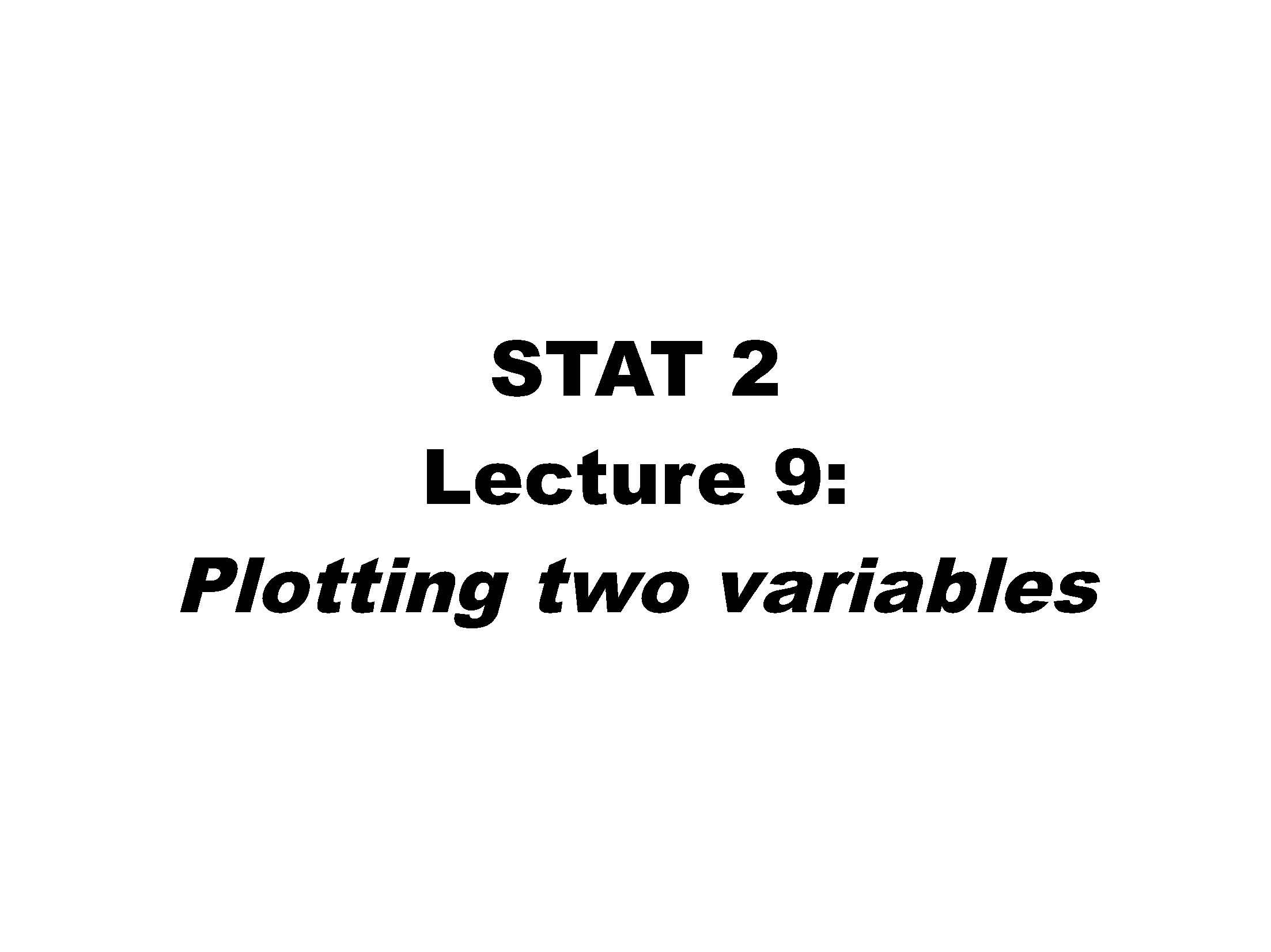Introduction to Statistics