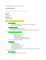 Week 3- Southwest Cultural Region Lecture Notes