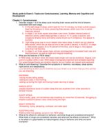 1001: Intro to Psychology - Study Guide