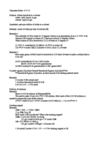 Solutions, Dilutions of solutions, and limiting reagents