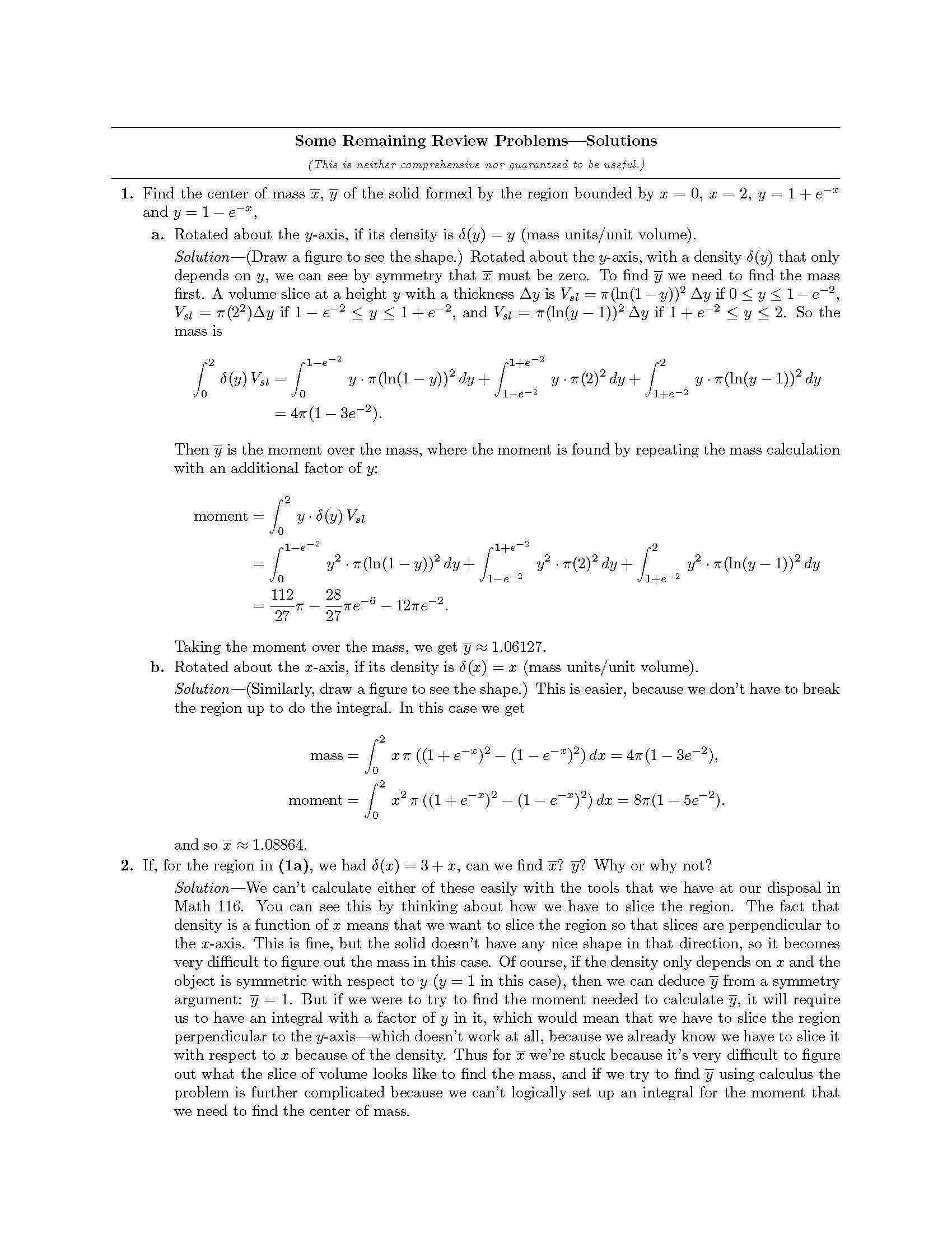 Calculus II