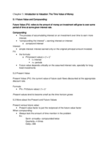 Introduction to Finance- Chapter 5