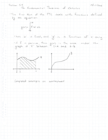 The Fundamental Theorem of Calculus