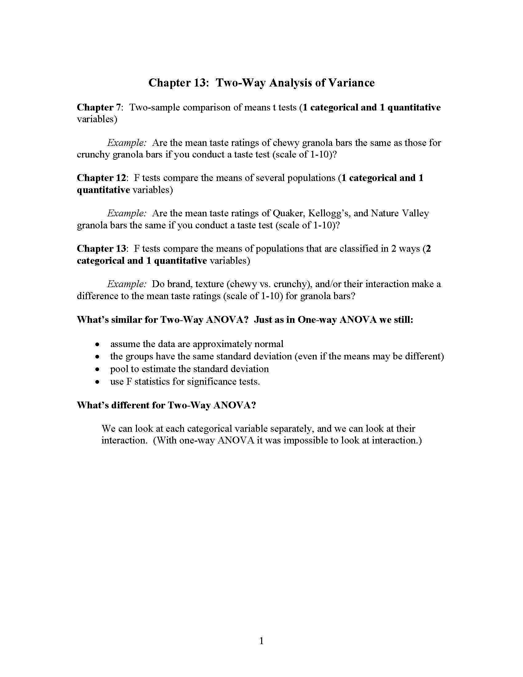Elementary Statistical Methods