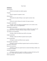 Chapter 6 defintions