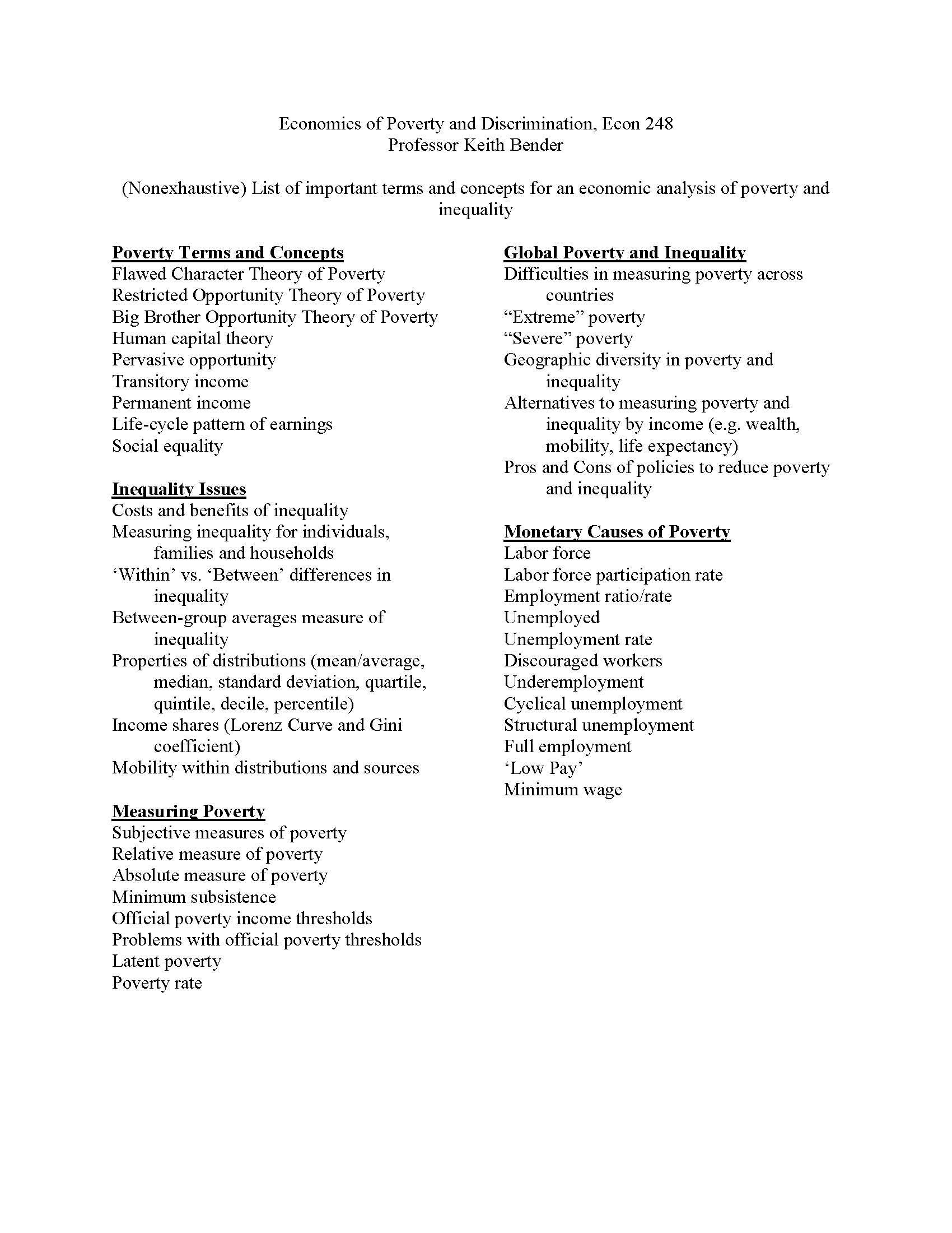 Economicsof Discrimination