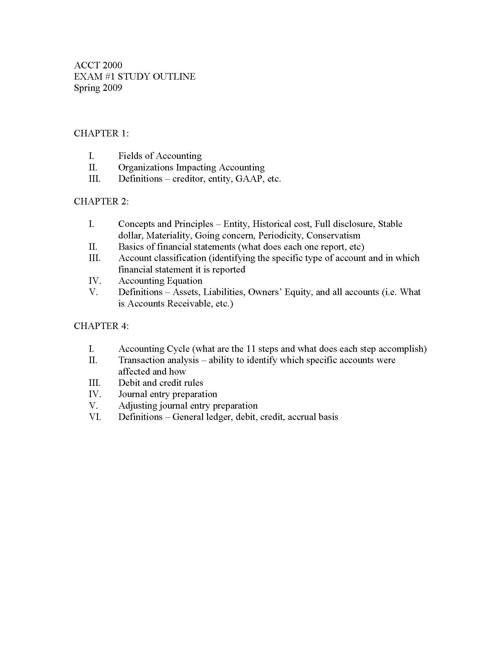 SURVEY OF ACCOUNTING