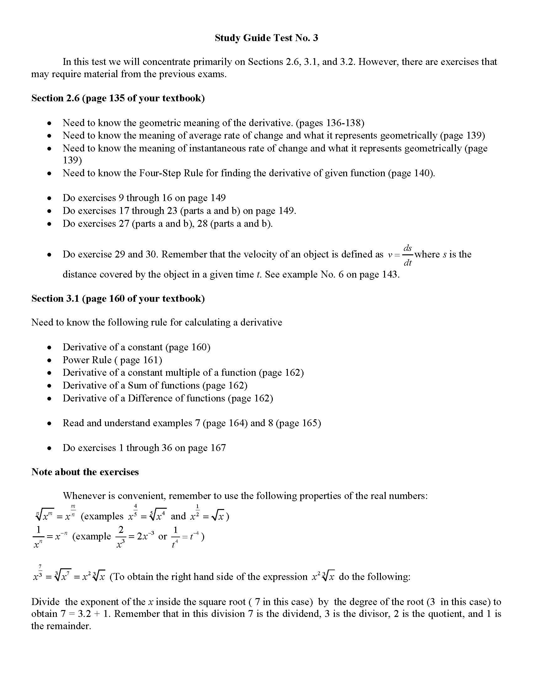 INTRODUCTORY CALCULUS I [C3T1G1]
