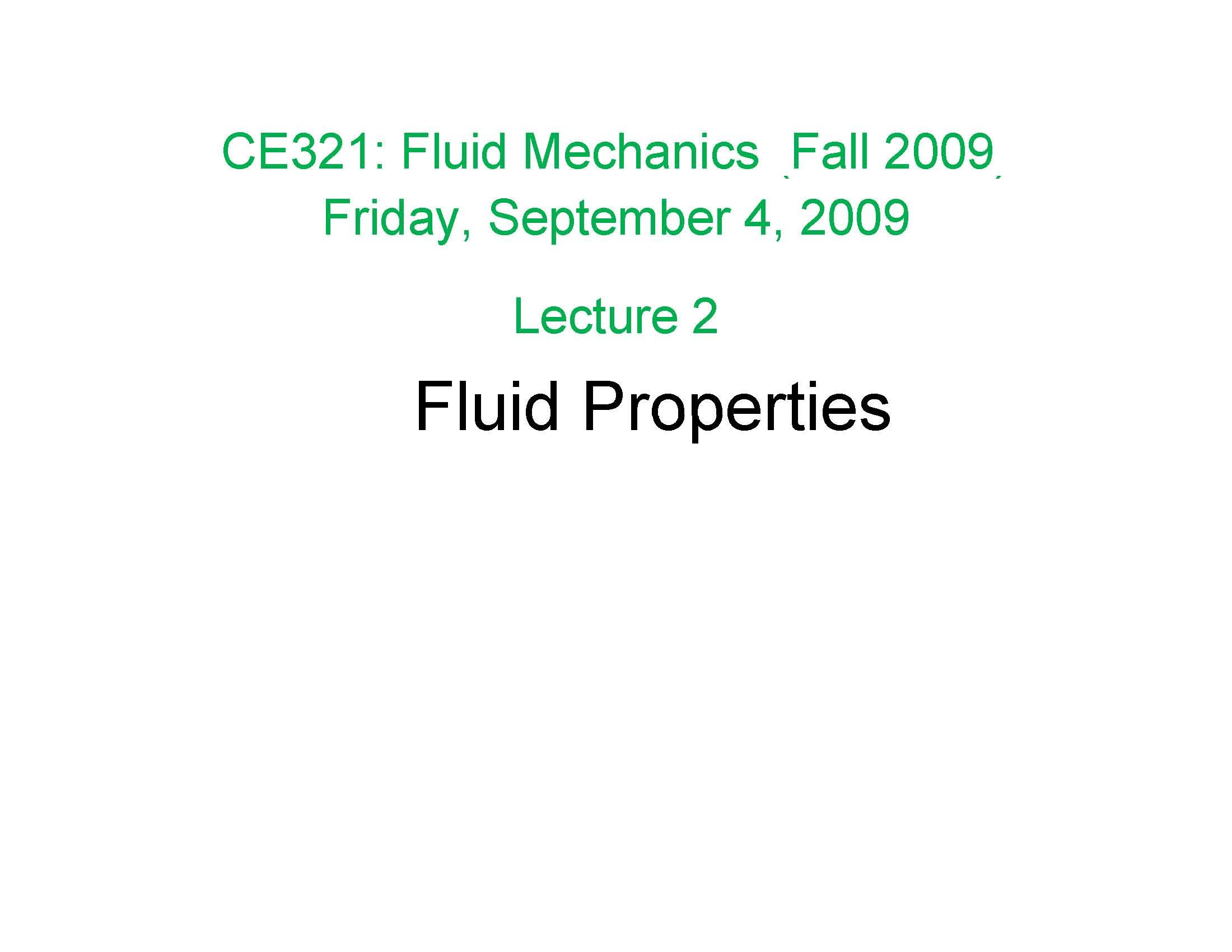 Introduction to Fluid Mechanic