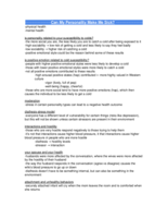 Notes from Lecture 7 - Can My Personality Make Me Sick?