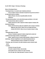 Week 1 Notes: Psy 201 