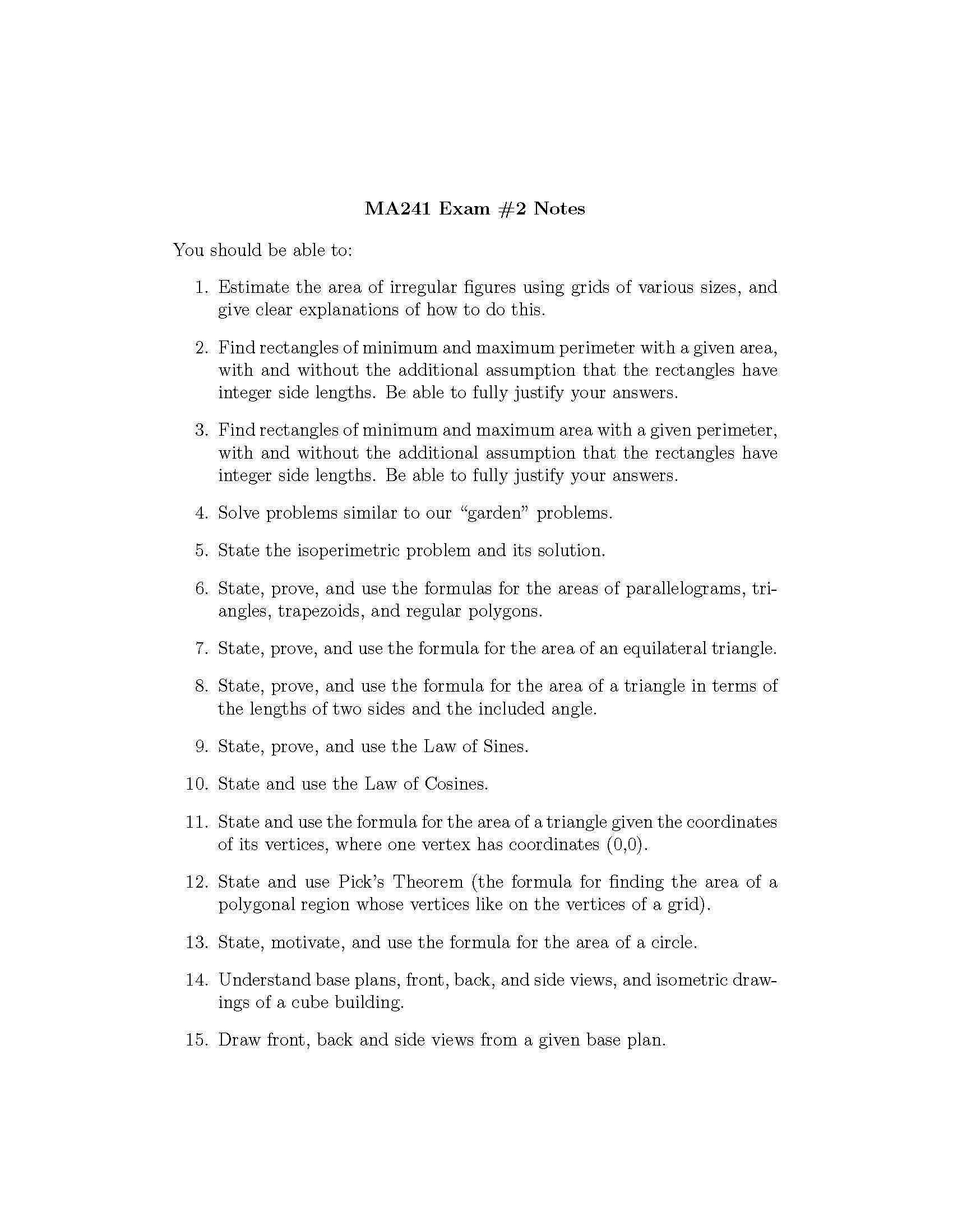 GEOMETRY FOR MIDDLE SCHOOL TEACHERS