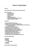 Welcome to Human Biology