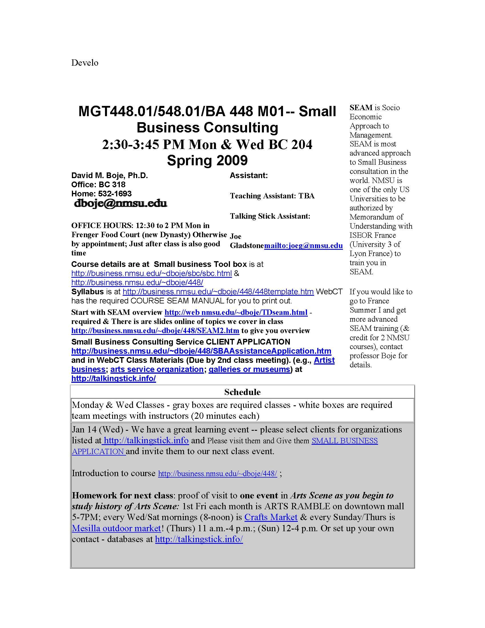 Small Business Consulting