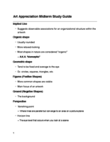 Art Appreciation Midterm Study Guide