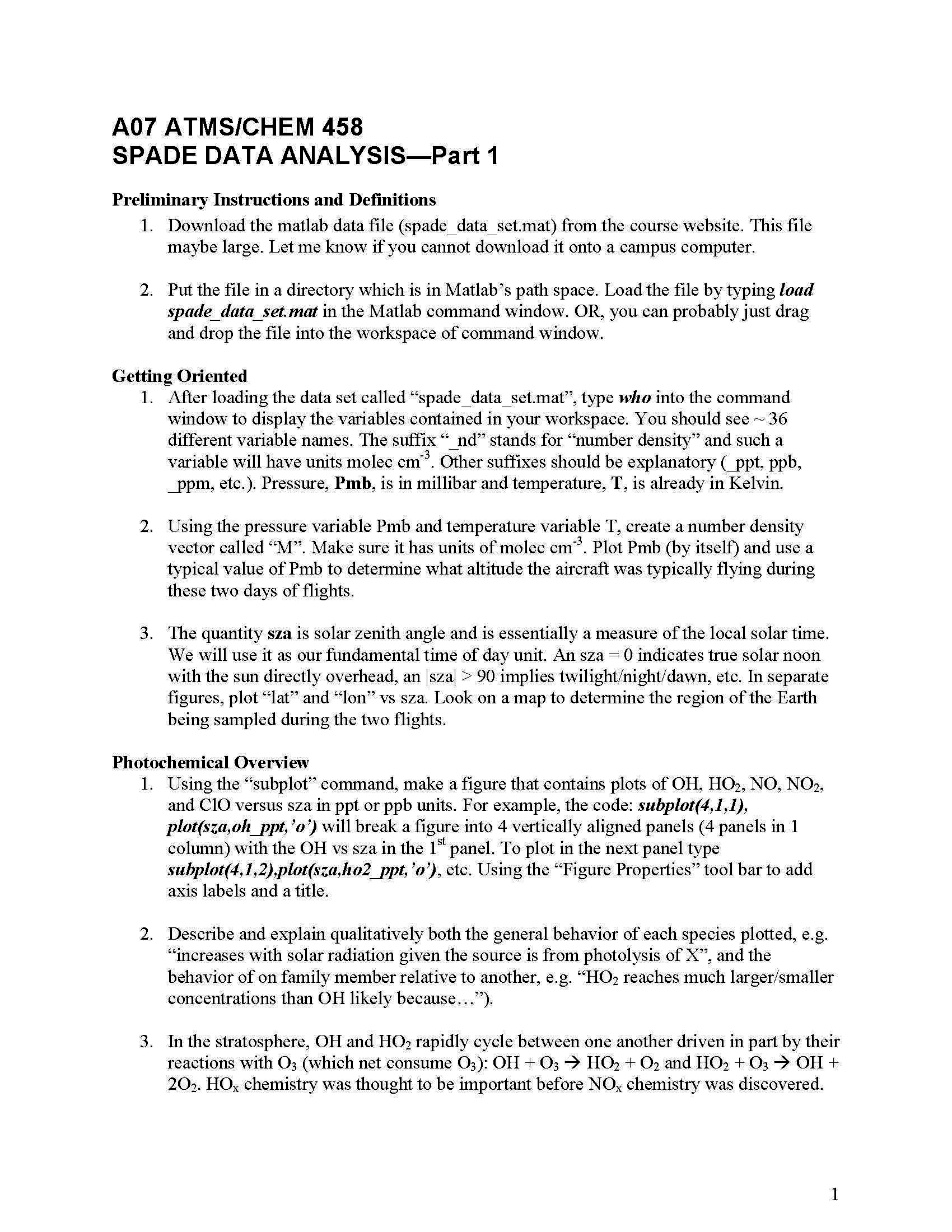 GLOBAL ATMOS CHEM