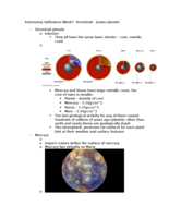 Terrestrial To Jovian Planets