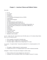 Notes for 2nd Chapter Exam